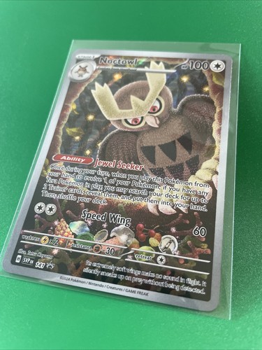 Noctowl SVP 141 Black Star Promo Holo Pokémon TCG Stellar Crown NM/Mint - Picture 3 of 3