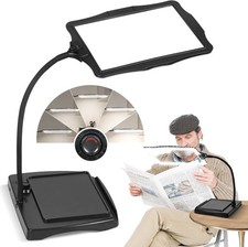 Magnifying Glass with Light and Stand 50 Ultra-Bright LEDs Large Magnifying Lamp