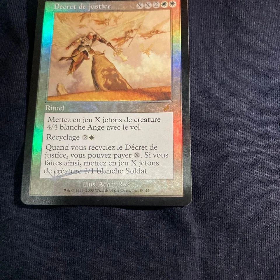 Justice Scourge French Foil Card Used - Image 3 of 4