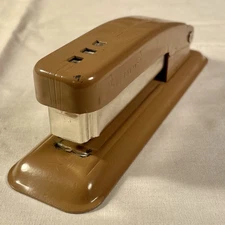Vintage Swingline Cub Stapler Brown Office Desk Work Made In USA