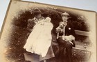 Rare Antique Famous UK Politician Lawyer Family & Pet Dogs Cabinet Card Photo! — photo 5