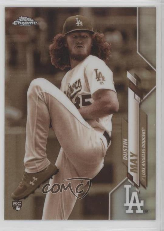 2020 Topps Chrome Sepia Refractor Dustin May #176 0q37