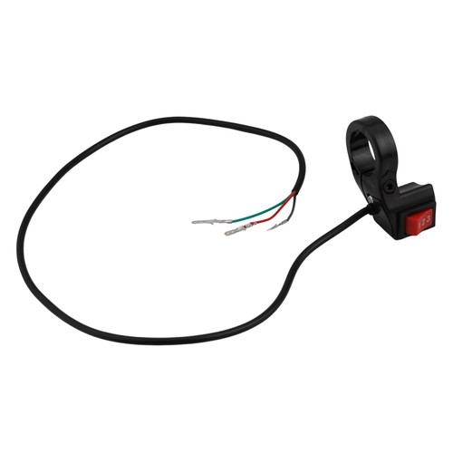Interruttore Manubrio Elettrico 22mm Installazione Diretta per Moto Nero - Foto 16 di 16