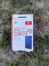 Seagate Backup Plus Slim 2TB External Hard Drive HDD Blue USB 3.0