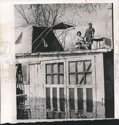 1965 Press Photo Temporary Residence for People Affected by the 7 Floods in Iowa