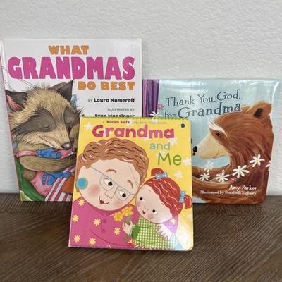 Lot 3 Childrens Books What Grandmas Do Best Thank You God Grandma & Me Grandpa
