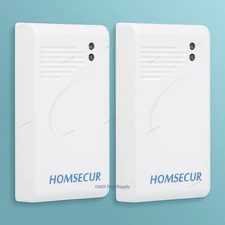 2pcs Wireless Vibration Detector Glass Break Sensor For 433MHz Alarm System