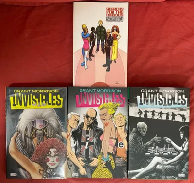 The Invisibles Deluxe Edition 1 3 4 GRANT MORRISON HARDCOVER LOT Anarchy Masses