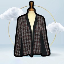 Stylish Women's Tweed Blazer Jacket