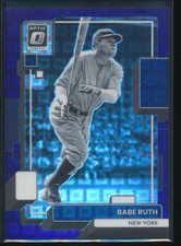 2022 Panini Donruss Optic Babe Ruth Blue Pandora /99 #194 Yankees HOF B63