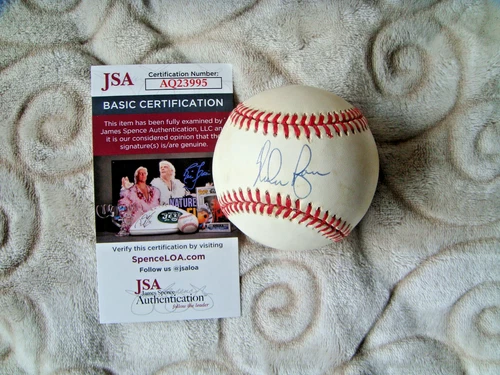 Nolan Ryan signed OAL official Brown ball autograph baseball JSA cert