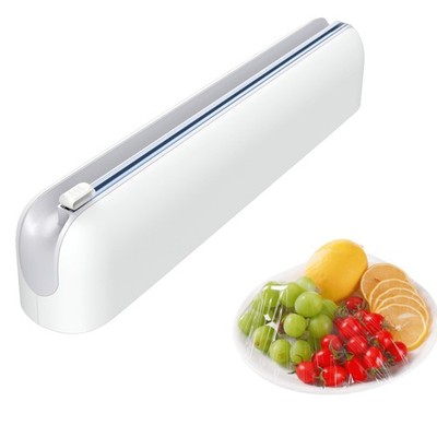 Aluminum Foil & Plastic Wrap Dispenser with Cutter - Easy One-Hand Operation,...