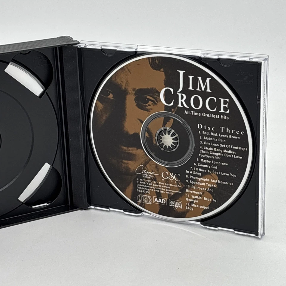 Jim Croce Classics 36 All-Time Greatest Hits 3 CD Set Emi Special Markets — 第 4/4 张图片