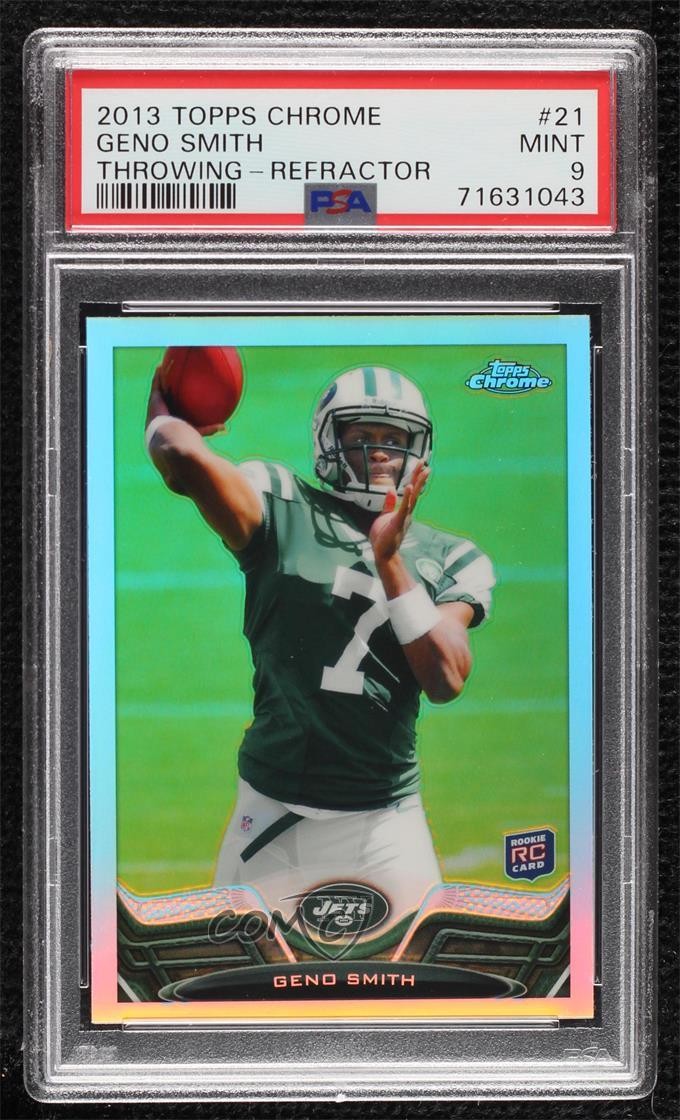 2013 Topps Chrome Refractor Geno Smith #21 PSA 9 MINT 1lc0