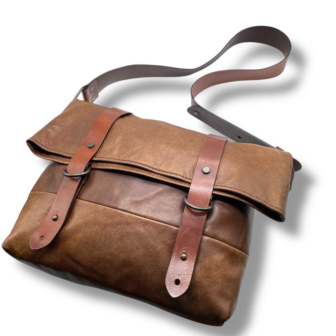 バッグ BANANA REPUBLIC Archive Leather Messeng Banana Republic Vhtf All-Leather Messenger Bag Brown Limited
