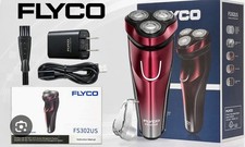 NEW Flyco FS302US Floating Revolving Shaver, red color