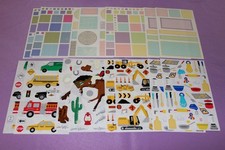 Mrs. Grossman's LOT of 16 Sheets of Vintage 2002 Mixed Stickers Cooking Equip