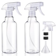 Plastic Spray Bottles 16.9oz/500ml 2 Pack Empty Spray Bottle Heavy Duty Spraying