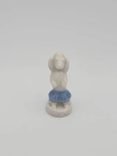 Wade Whimsies Red Rose Tea White Blue Circus Dog Mini Ceramic Porclein Figures