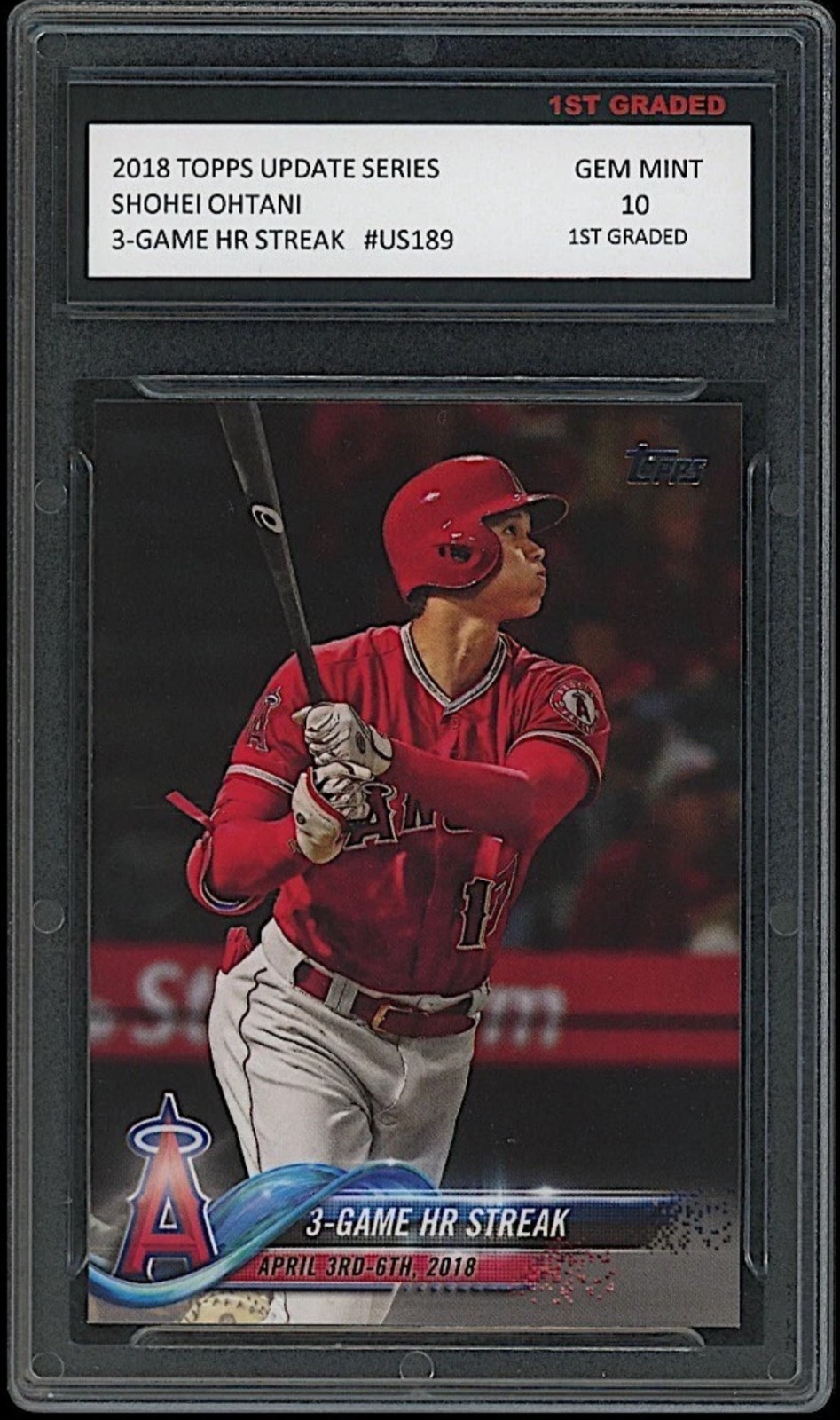 PSA 10 SHOHEI OHTANI/OTANI 2018 TOPPS UPDATE US189 LA ANGELS Rookie RC GEM MINT