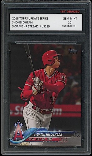 PSA 10 SHOHEI OHTANI/OTANI 2018 TOPPS UPDATE US189 LA ANGELS Rookie RC GEM MINT