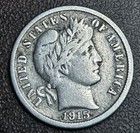 1915-S Barber Dime 90% Silver Coin Key Date ✔️ Out Our $15 Add-On Service — photo 1