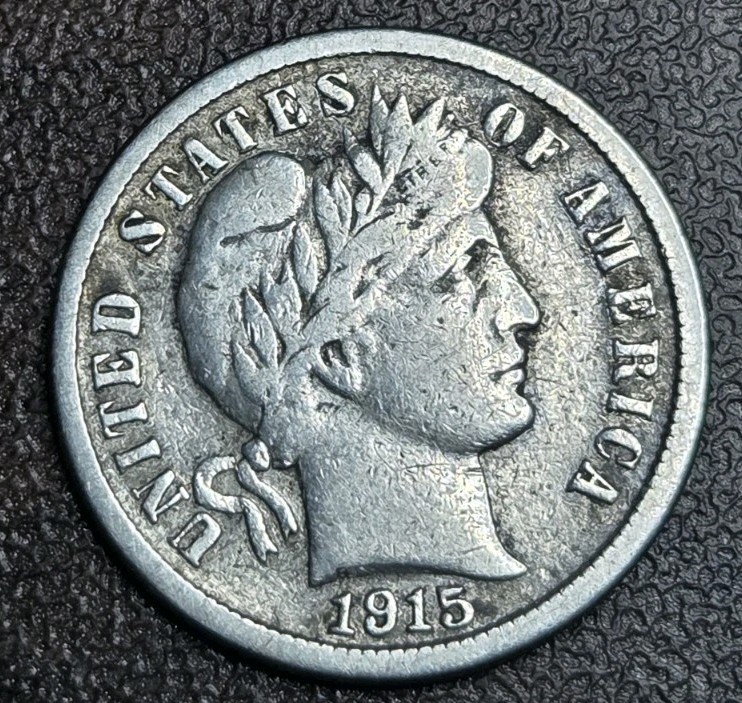 1915-S Barber Dime 90% Silver Coin Key Date ✔️ Out Our $15 Add-On Service