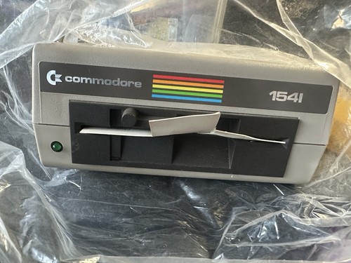 Vintage Commodore Floppy Disk Drive Model 1541 Powers On New No Box Just Unit
