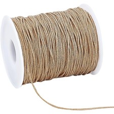 Waxed Cotton Cord String 100 Yards Natural Beading Thread for Bracelet Making