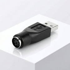 USB auf PS2 Adapter Konverter für alte PS/2 Maus Tastatur an PC Laptop USB Port