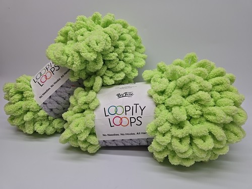 Lote 2 Loopity Loops Hilado Color Verde Lima BCMLS-108 Lote de 2 Madejas Completas Nuevo - Imagen 8 de 10