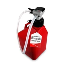 TERA PUMP Battery Powered Chemical Resistant Fuel Transfer Pump (2.3 GPM) for...