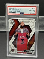 2024-25 Panini Mosaic - Brandon Ingram #121 White Sparkle. PSA Gem Mt 10 Raptors