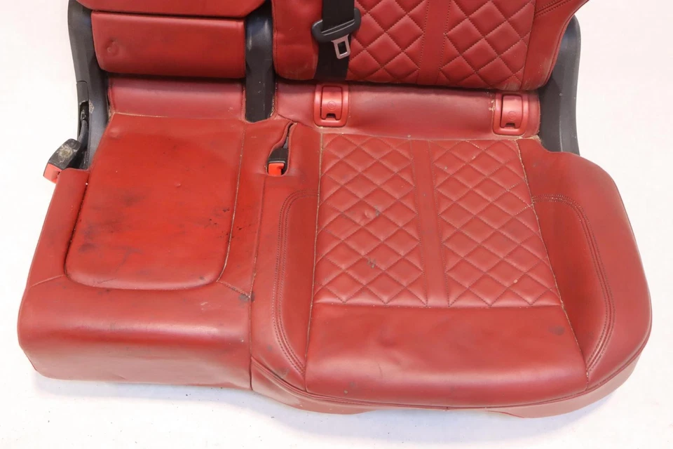 AUDI SQ5 2018-2020 asiento trasero izquierdo segunda fila cuero rojo OEM Foto 3 de 4