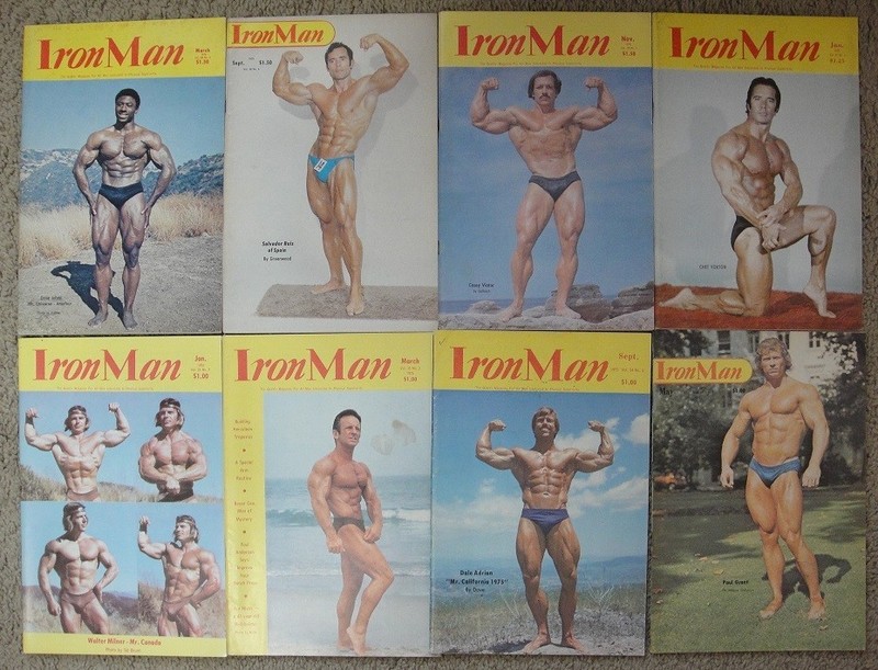 1970's IronMan Magazine Lot of 8 Different