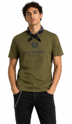 BELSTAFF T-Shirt London Retro Motorcycle Logo Iconic Tee Cotton Regular Cut 3XL