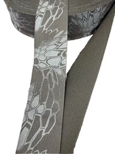 3" Nylon Webbing Kryptek Typhon Camo 17337 One Side Pattern 100 Yds USA made