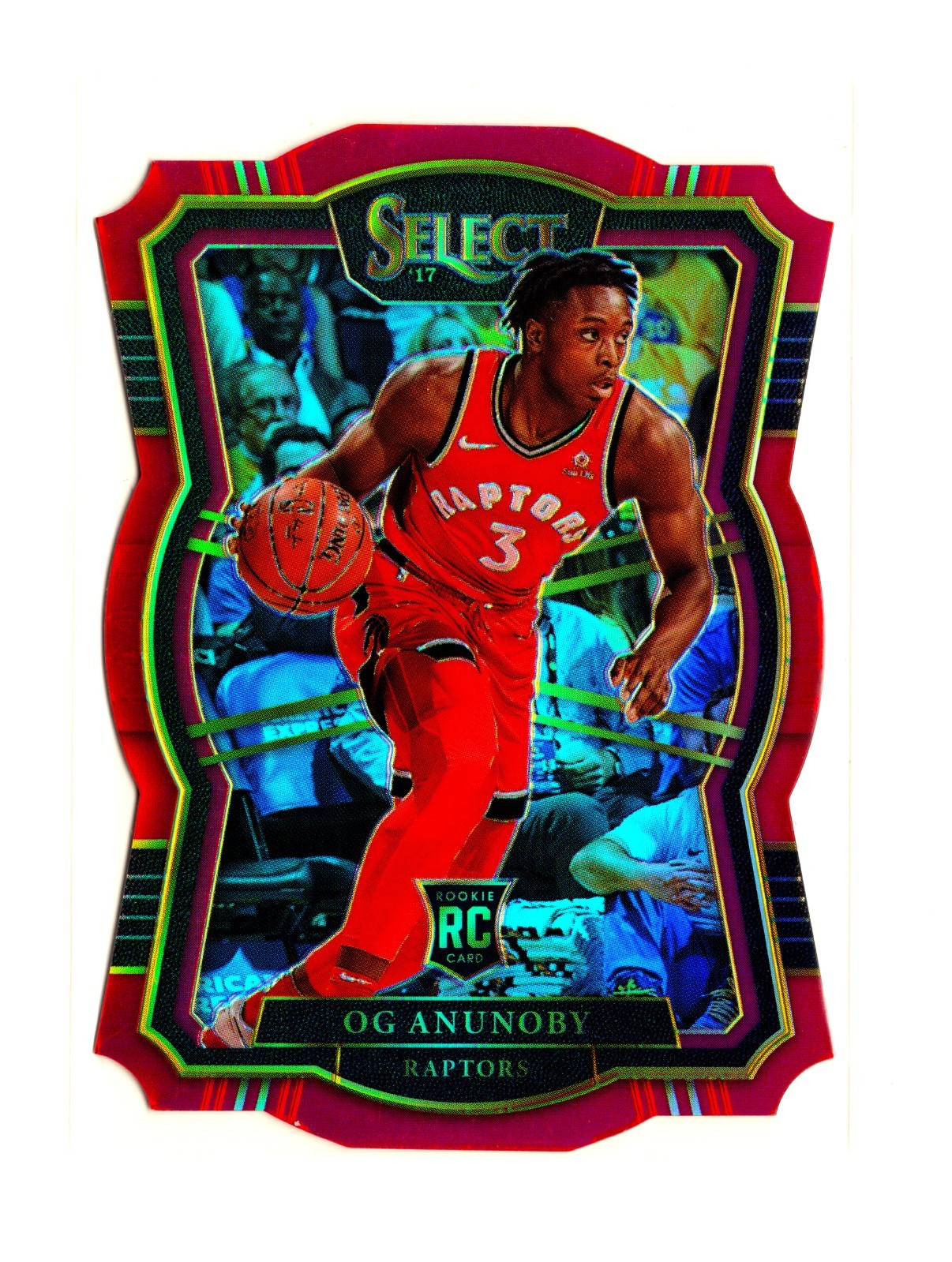OG ANUNOBY 2017 Panini Select #134 RED DIE-CUT PRIZM PREMIER RC /135 COLOR MATCH