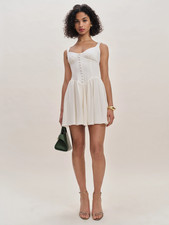 NWT the reformation wynn dress white size 4