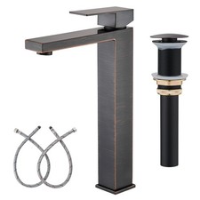 AVSIILE Vessel Sink Faucet Oil Rubbed Bronze 1 Hole Single Handle Tall w/Drain