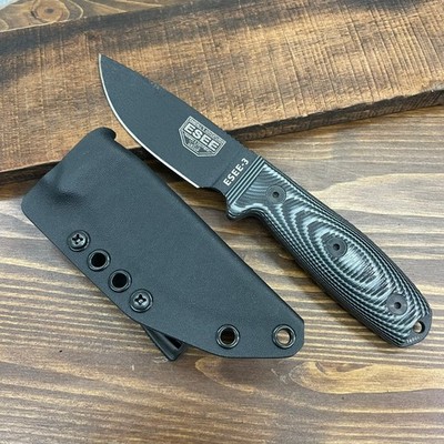 Black Kydex Sheath for ESEE 3 3D   Tek-Lok, Horizontal/Vertical Carry 160