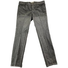 LOFT Womens 6 Gray Corduroy Curvy Skinny Stretch Pants Career Boho College Y2K