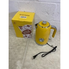 SUSTEAS Electric Kettle 57oz Hot Tea Kettle Water Boiler w Thermometer - Yellow