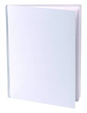 Ashley Hardcover Blank Book White 