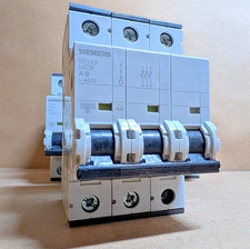 Siemens 5SY4308-5 Miniature Circuit Breaker, 3P, 8A, 400V, A Trip, 10ka New NB 