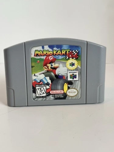 Mario Kart 64 Cartridge Nintendo 64 N64, 1997, Authentic, Tested