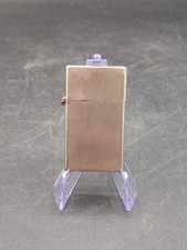 Vintage 14kt Gold Plated Brushed Finish Windproof Flip Lighter Made in USA