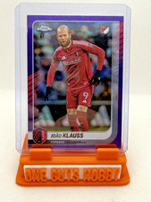 2025 Topps Chrome MLS JOAO KLAUSS Purple Refractor /75 #132 St. Louis City SC