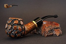 Mr. Brog WOODEN SMOKING TOBACCO PIPE BRUYERE 81 Maestro  Rustic Briar + BOX