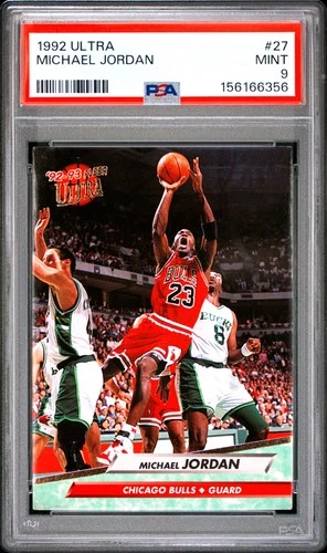 1992 FLEER ULTRA #27 MICHAEL JORDAN PSA 9